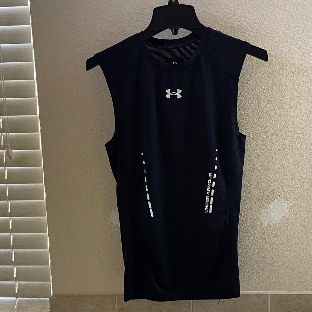 Under Armour Striped Black and White Top